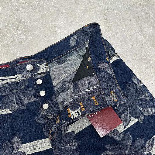 グッチジャカード デニムショートパンツ