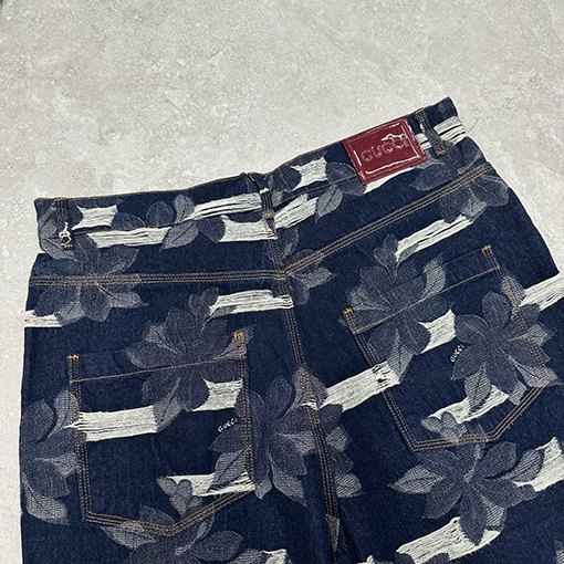 グッチジャカード デニムショートパンツ