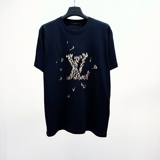 ルイヴィトンロゴ刺繍 半袖Tシャツ