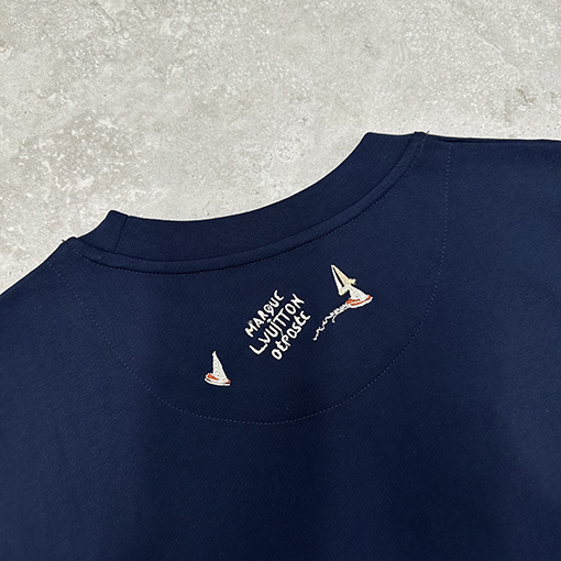 ルイヴィトンロゴ刺繍 半袖Tシャツ