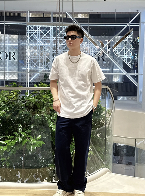 ディオールスーパーコピープリント 半袖Tシャツ