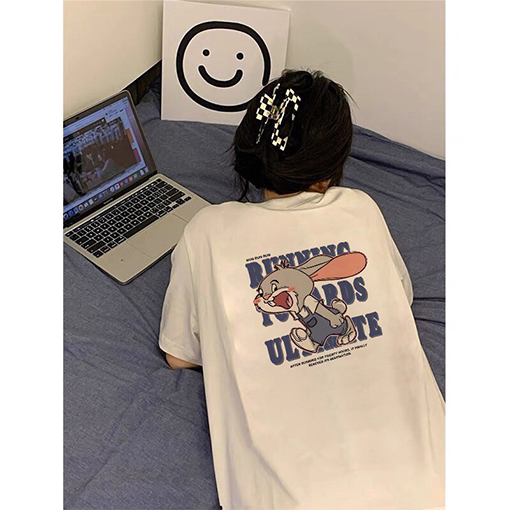 ノースフェイス ユニークラビットイラストプリント 半袖Tシャツ