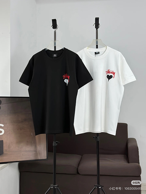 ステューシーハートプリント 半袖Tシャツ