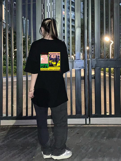 ステューシーコピーグラフィティ サボテンプリント カップル 半袖Tシャツ