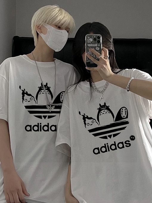 アディダス×トトロ コラボ カップル 半袖Tシャツ