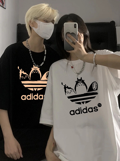 アディダス×トトロ コラボ カップル 半袖Tシャツ
