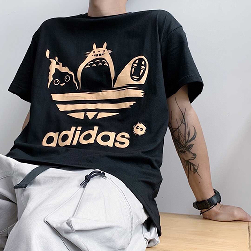 アディダス×トトロ コラボ カップル 半袖Tシャツ