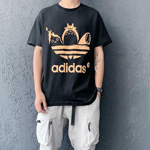 アディダス×トトロ コラボ カップル 半袖Tシャツ