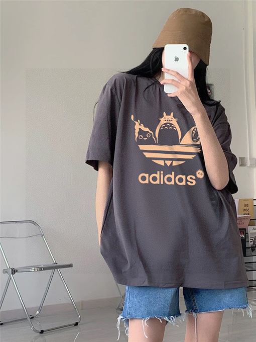 アディダス×トトロ コラボ カップル 半袖Tシャツ