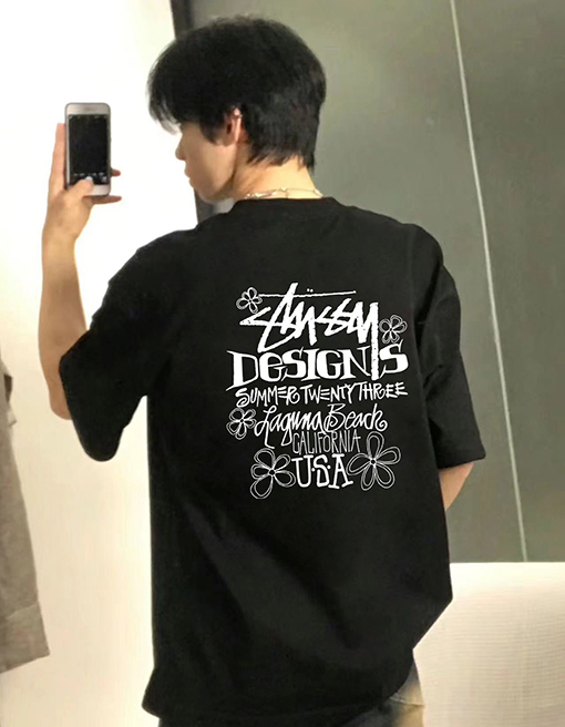 ステューシーフラワーレター クルーネック 半袖Tシャツ