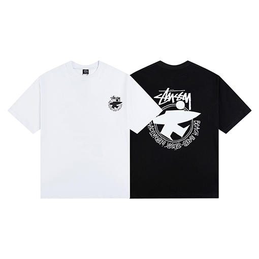 ステューシースーパーコピーバックプリント半袖Tシャツ