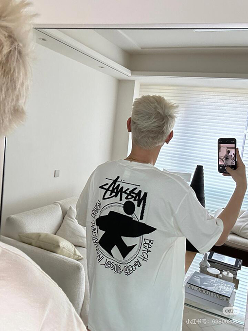 ステューシースーパーコピーバックプリント半袖Tシャツ