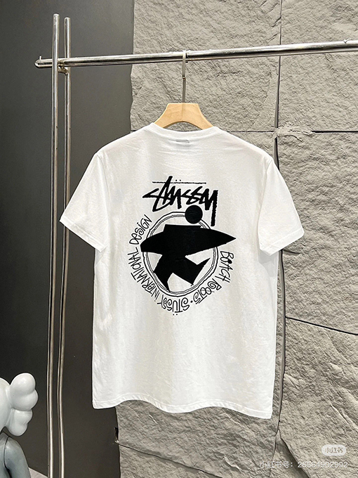 ステューシースーパーコピーバックプリント半袖Tシャツ