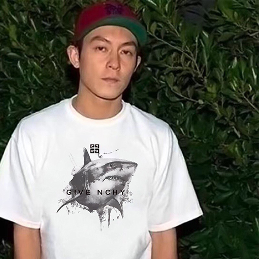 ジバンシイ ストリートトレンド 大きなサメプリント半袖Tシャツ