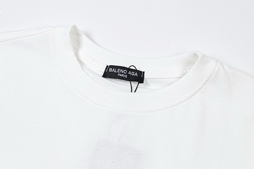 バレンシアガプリント半袖Tシャツ