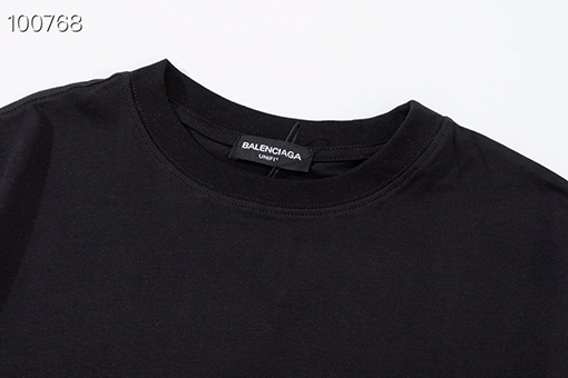 バレンシアガプリント半袖Tシャツ