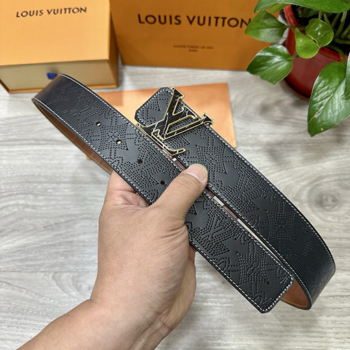 ルイヴィトン幅40MM 両面牛革カーフレザーベルト