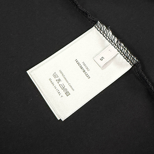 ディオール前襟小三角デザイン半袖Tシャツ