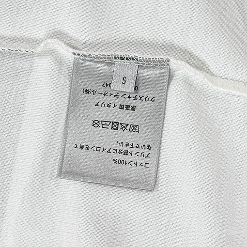 ディオールフロントパッチ刺繍半袖Tシャツ