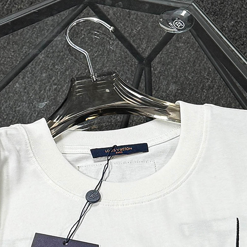 ルイヴィトン前後インポート立体刺繍半袖Tシャツ