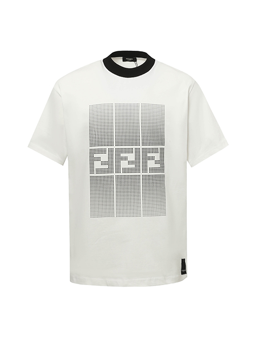 フェンディ25SS FFロゴプリント半袖Tシャツ