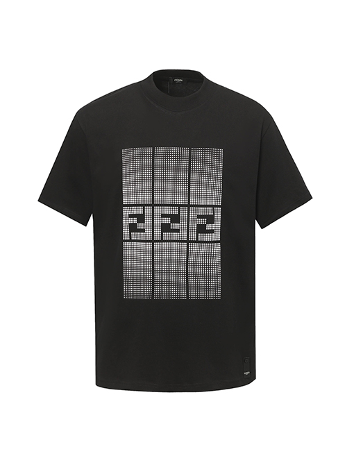 フェンディ25SS FFロゴプリント半袖Tシャツ