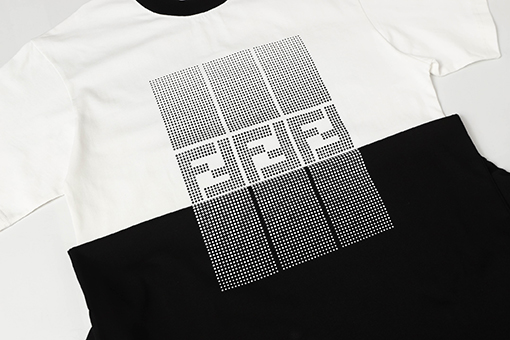 フェンディ25SS FFロゴプリント半袖Tシャツ