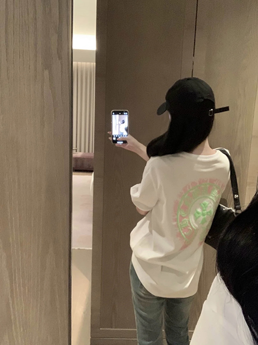クロムハーツ梵字馬蹄プリント半袖Tシャツ