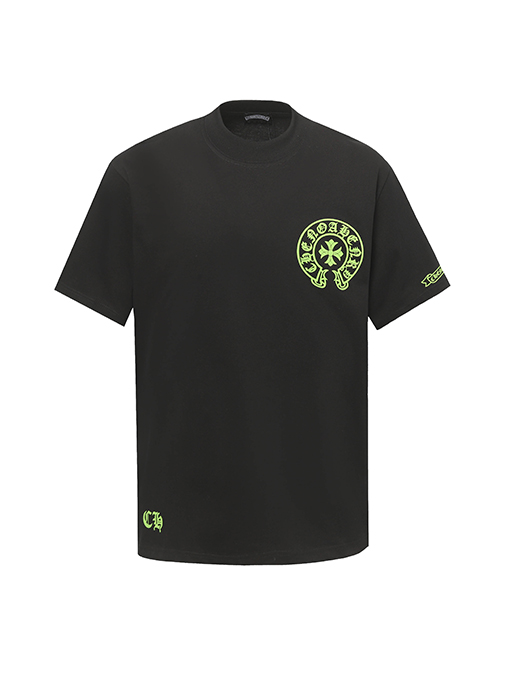 クロムハーツ梵字馬蹄プリント半袖Tシャツ