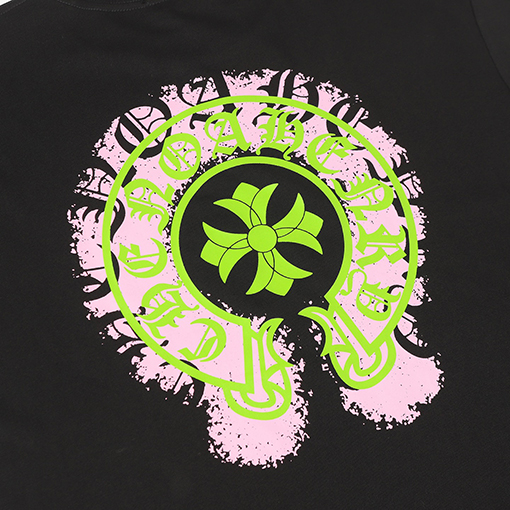 クロムハーツ梵字馬蹄プリント半袖Tシャツ