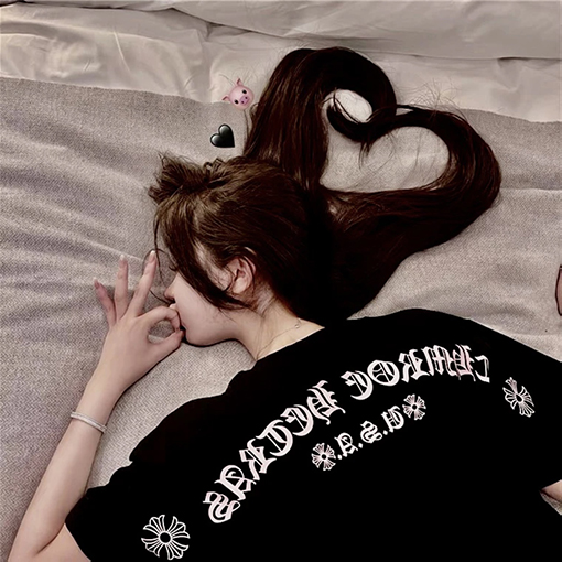 クロムハーツロゴプリント半袖Tシャツ