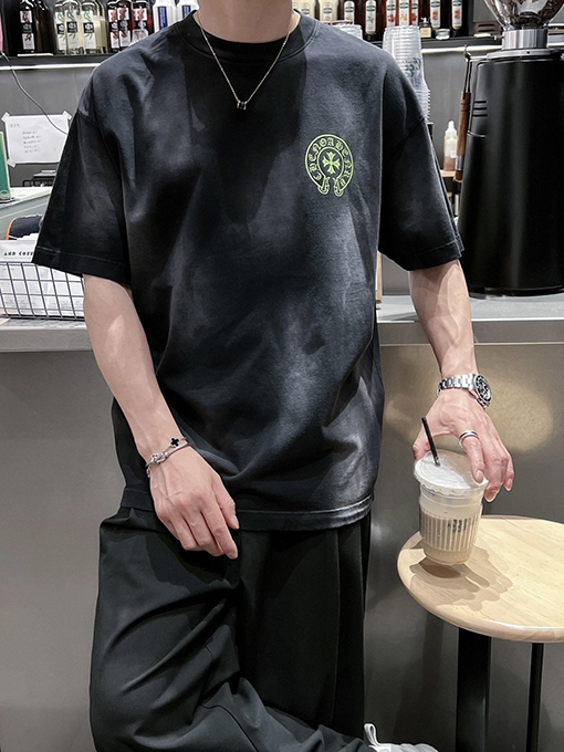 クロムハーツスーパーコピークロス・シックスカラープリント半袖Tシャツ