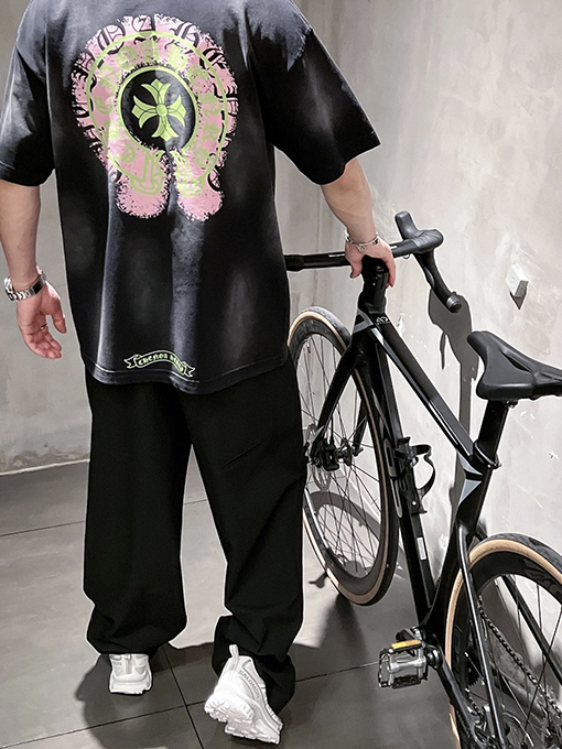 クロムハーツスーパーコピークロス・シックスカラープリント半袖Tシャツ