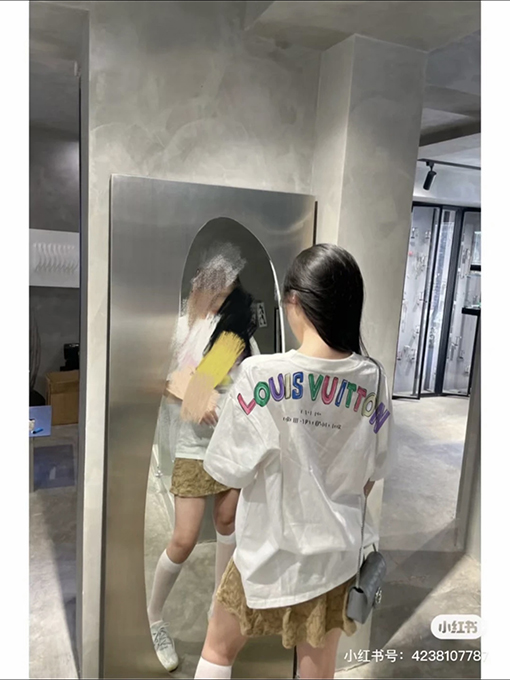ルイヴィトン新作プリント半袖Tシャツ 