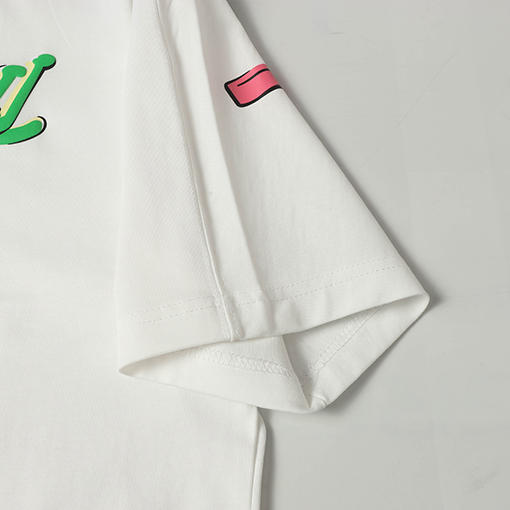 ルイヴィトン新作プリント半袖Tシャツ 