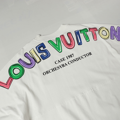 ルイヴィトン新作プリント半袖Tシャツ 