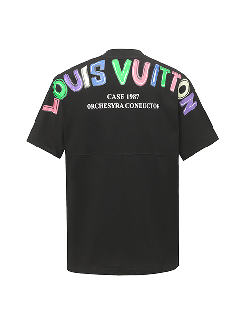 ルイヴィトン新作プリント半袖Tシャツ 