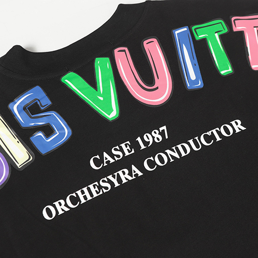 ルイヴィトン新作プリント半袖Tシャツ 