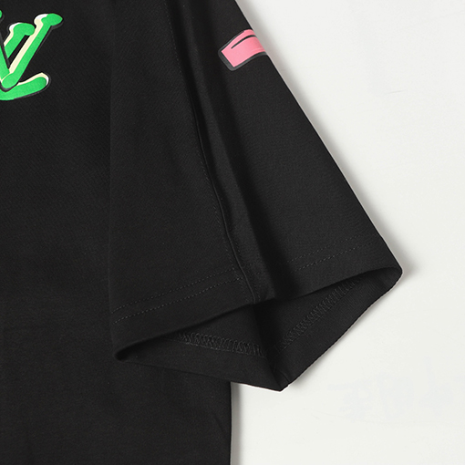 ルイヴィトン新作プリント半袖Tシャツ 
