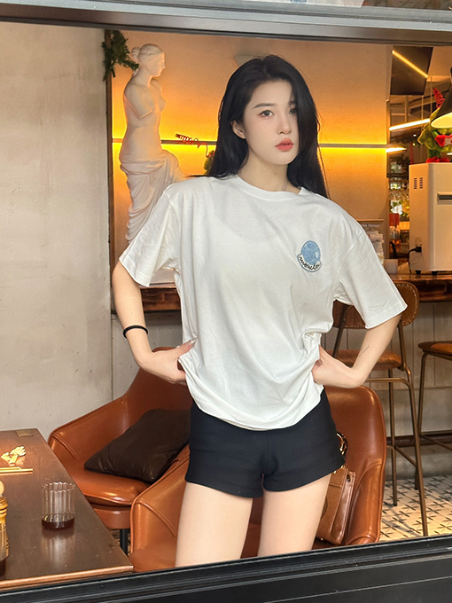 モンクレールコピータオル刺繍サインロゴ半袖Tシャツ