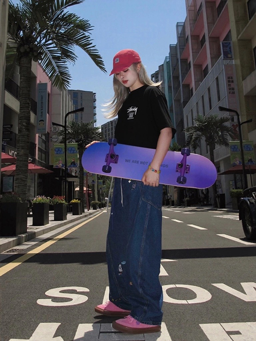 ステューシースーパーコピークラシックレタリングプリント半袖Tシャツ