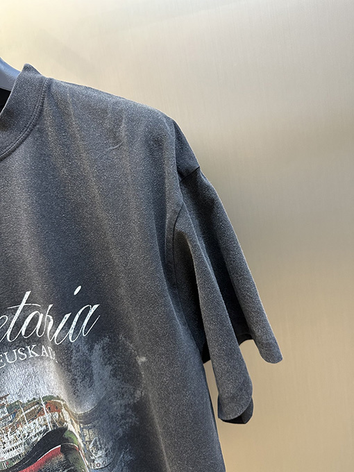 バレンシアガ 帆船プリント 半袖Tシャツ