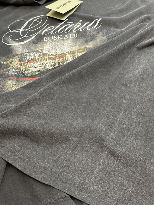バレンシアガ 帆船プリント 半袖Tシャツ