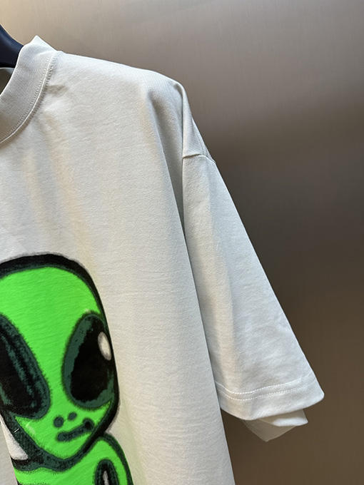 バレンシアガエイリアンプリント 半袖Tシャツ