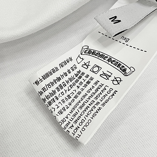 クロムハーツ プリント刺繍ロゴ クルーネック半袖Tシャツ