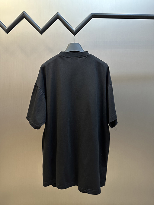 バレンシアガプリント半袖Tシャツ