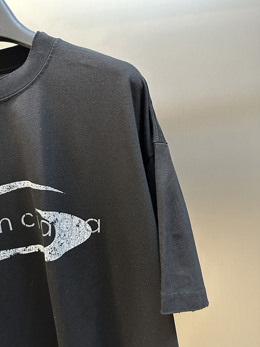 バレンシアガプリント半袖Tシャツ