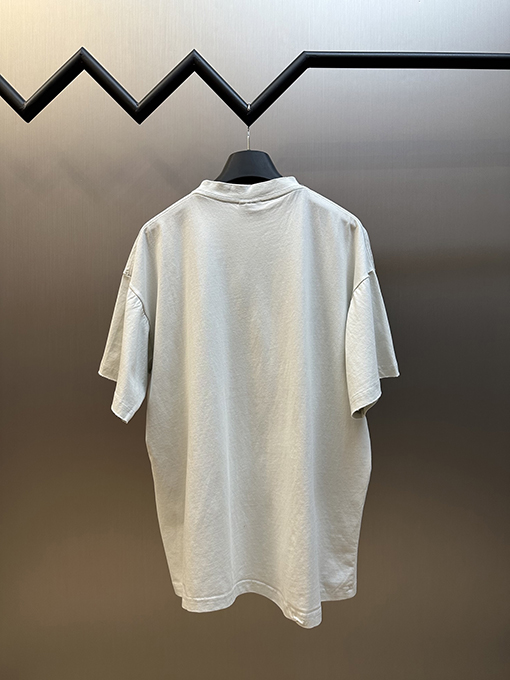 バレンシアガプリント半袖Tシャツ