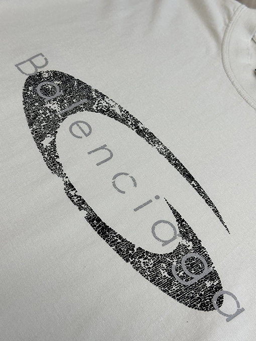 バレンシアガプリント半袖Tシャツ