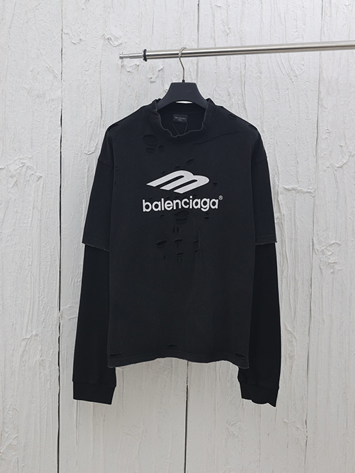 バレンシアガ 25 SS 3Bアルファベットの2点セット長袖シャツ